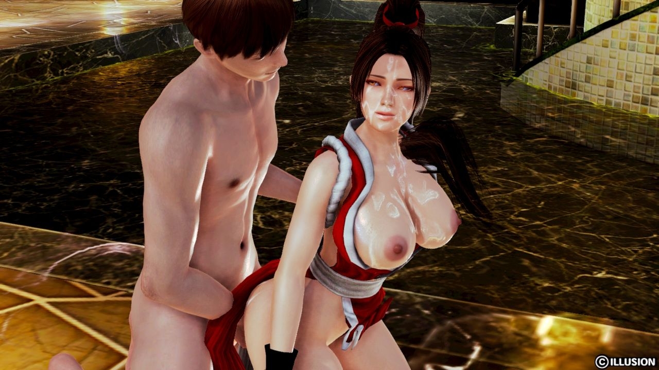 Mai Shiranui after losing a fight and found her self in a messy situation 47