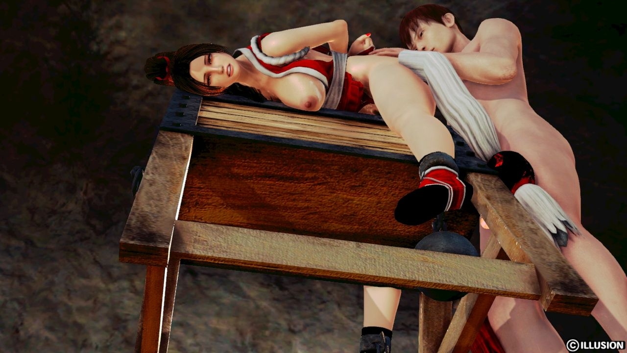 Mai Shiranui after losing a fight and found her self in a messy situation 90