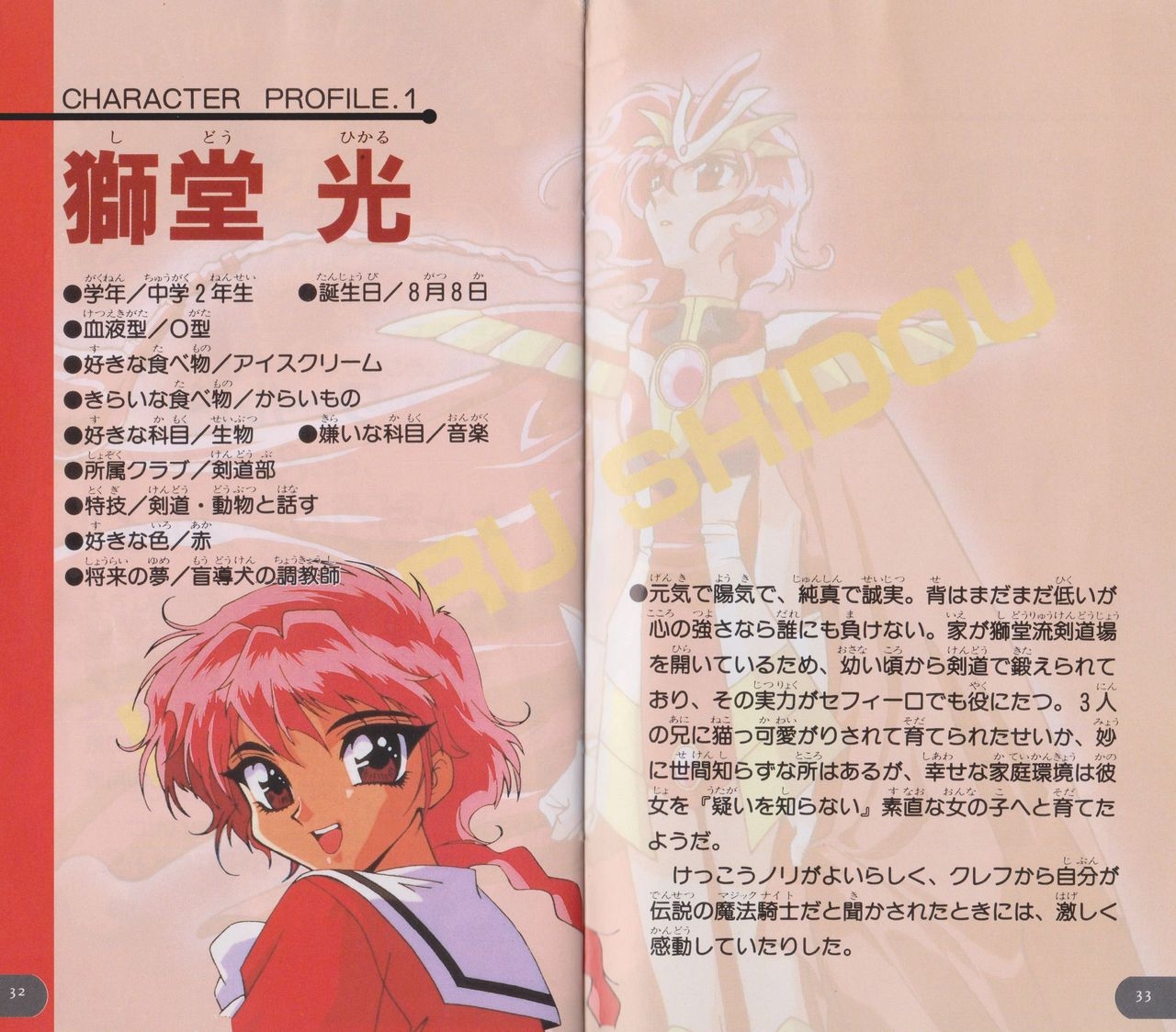 Magic Knight Rayearth - Box & Manual Scans [Super Famicom] 19