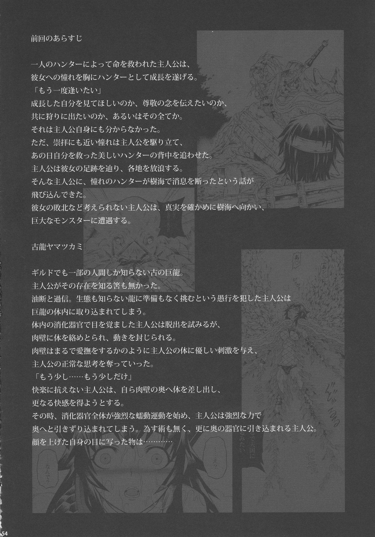 (C90) [Yokohama Junky (Makari Tohru)] Solo Hunter-tachi no Seitai (Monster Hunter) 53