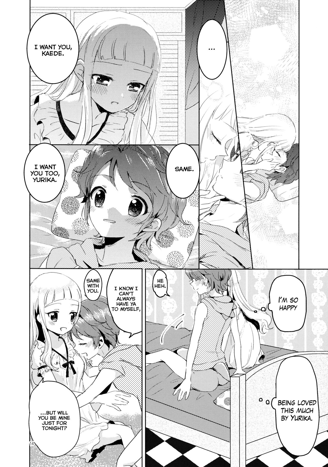(Geinoujin wa Card ga Inochi! 8) [Trot Pony (Mayu)] Issho ni Nete mo Ii desu ka? | May I sleep with you (Aikatsu!) [English] [Lazy Lily] 13