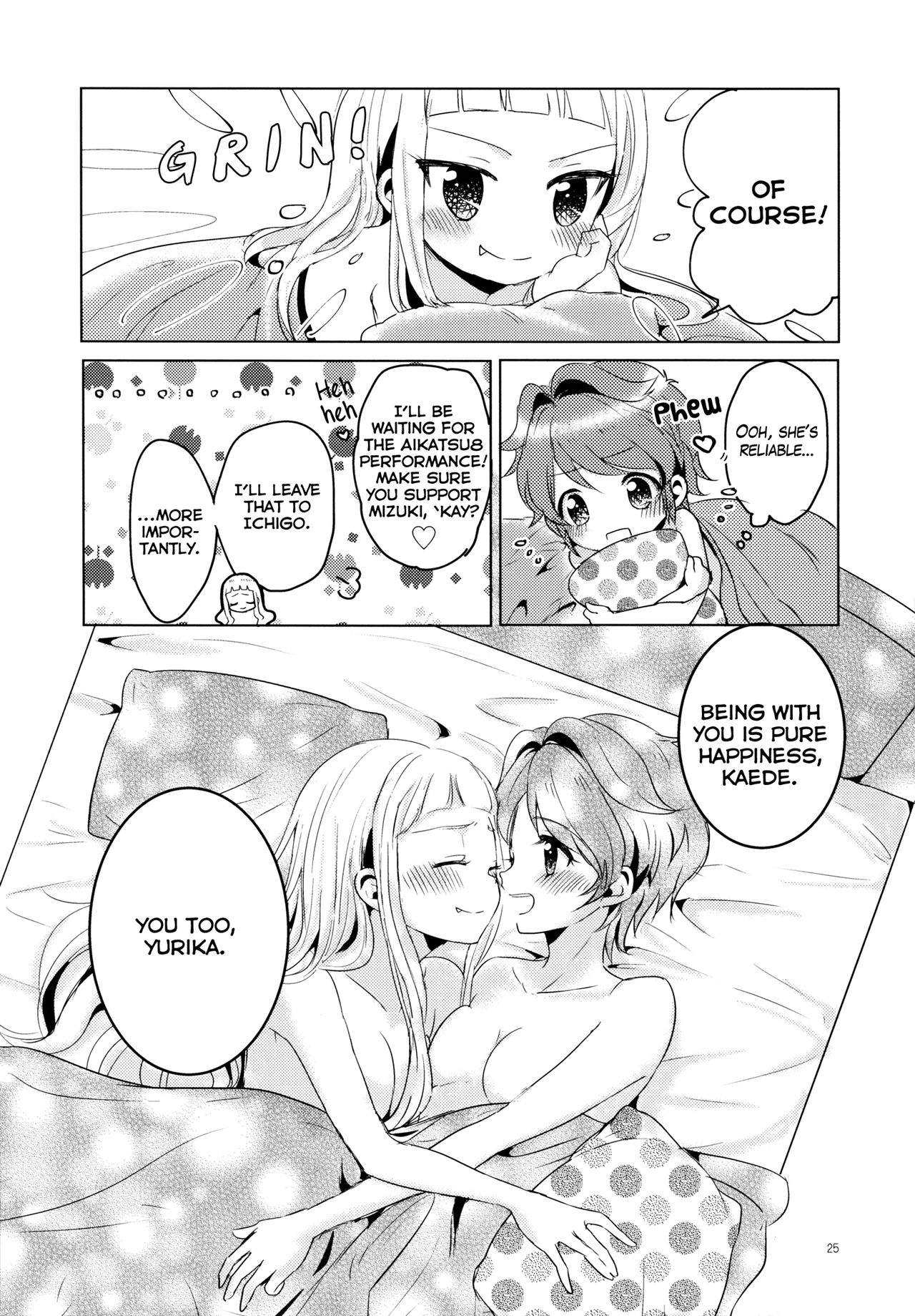 (Geinoujin wa Card ga Inochi! 8) [Trot Pony (Mayu)] Issho ni Nete mo Ii desu ka? | May I sleep with you (Aikatsu!) [English] [Lazy Lily] 24