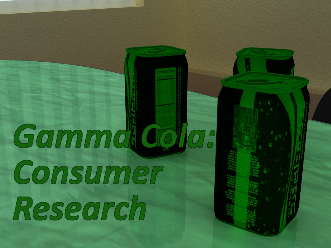 [Adiabatic Combustion] Gamma Cola: Consumer Research 0