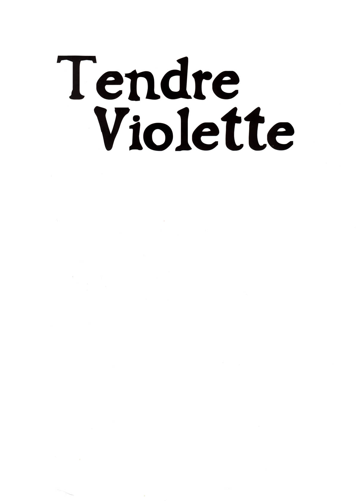 [Servais, Dewamme] Tendre Violette - T04 - l'Alsacien [French] 1
