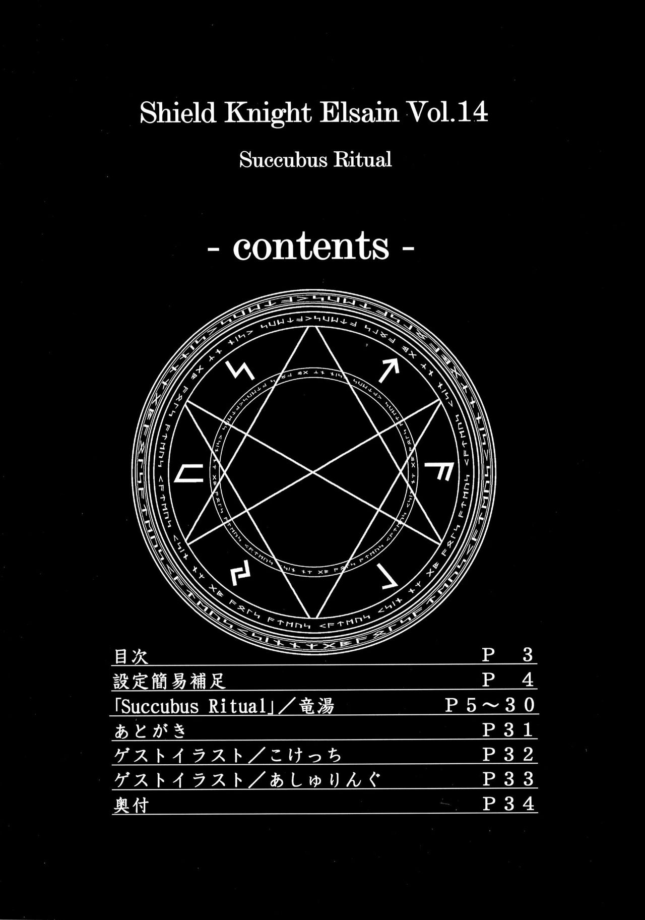 (C84) [FONETRASON (Ryutou)] Shield Knight Elsain Vol. 14 "Succubus Ritual" [Korean] 1
