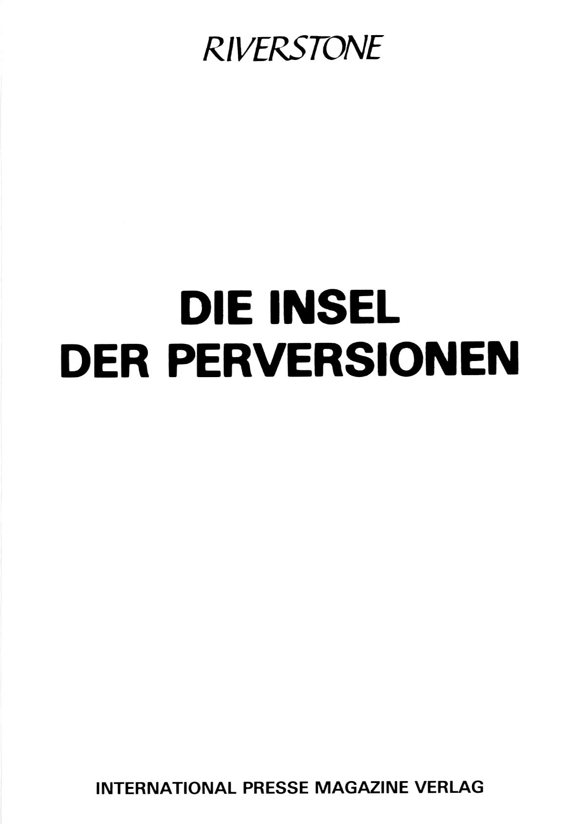 [ Peter Riverstone] Die Insel Der Perversionen [German] 1