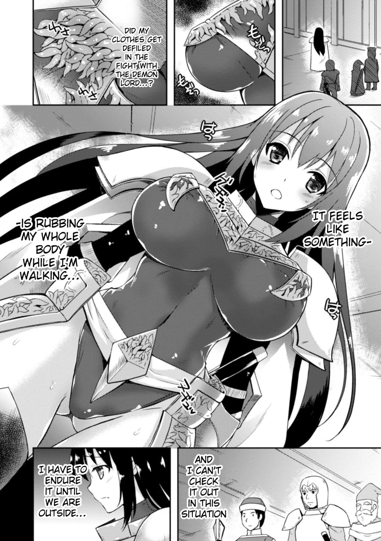[Tenro Aya] Heroine Erina ~The Desire to Squirm within the Armor~ (2D Comic Magazine Shokushu Yoroi ni Zenshin o Okasare Mugen Zecchou! Vol.1) [English] {Hennojin} [Uncensored] [Digital] 3