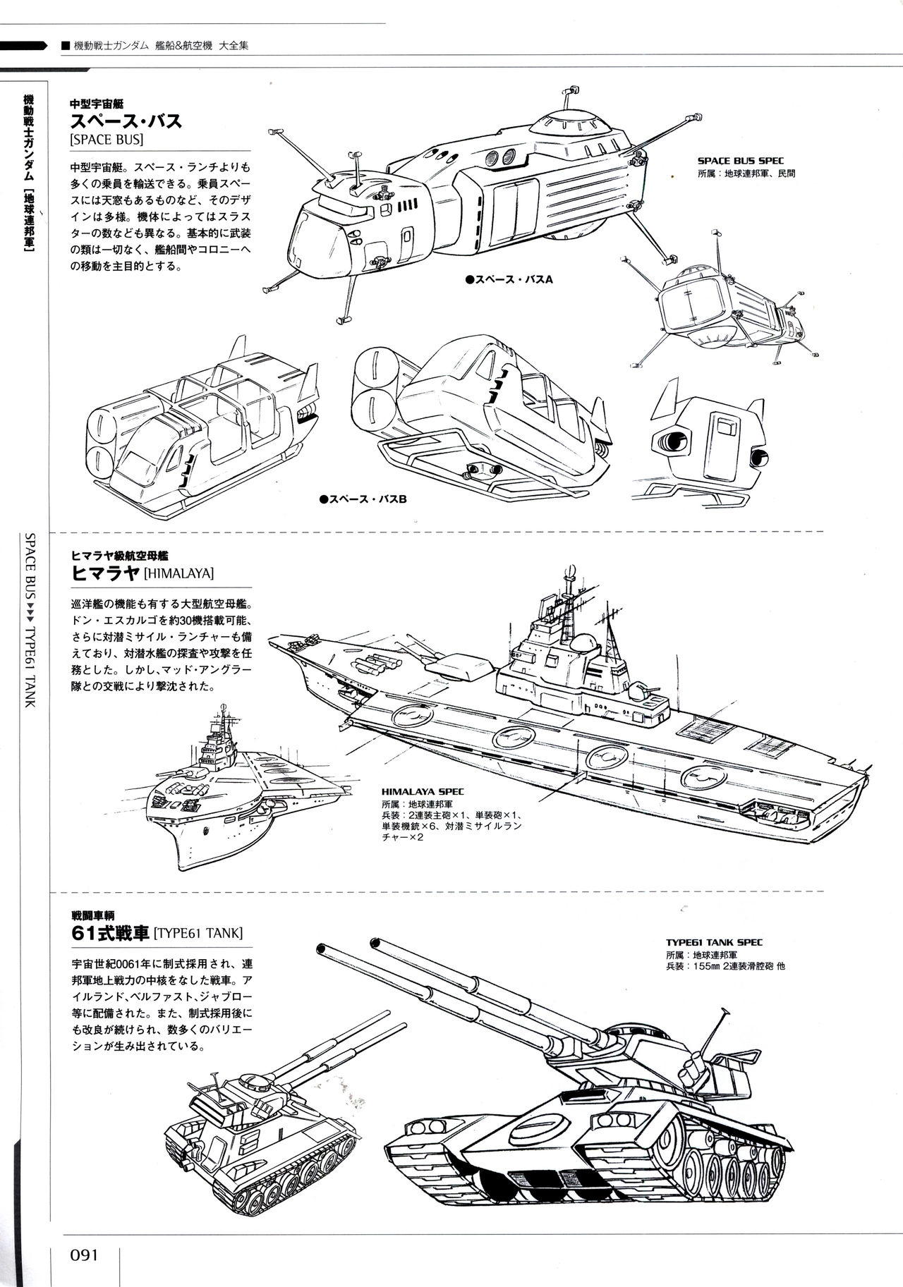 Mobile Suit Gundam - Ship & Aerospace Plane Encyclopedia - Revised Edition 96