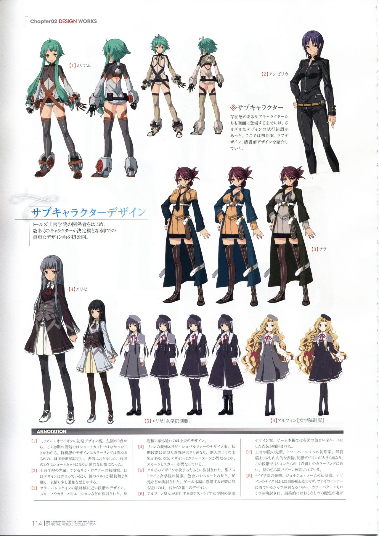 Trails of Cold Steel Official Visual Collection 116
