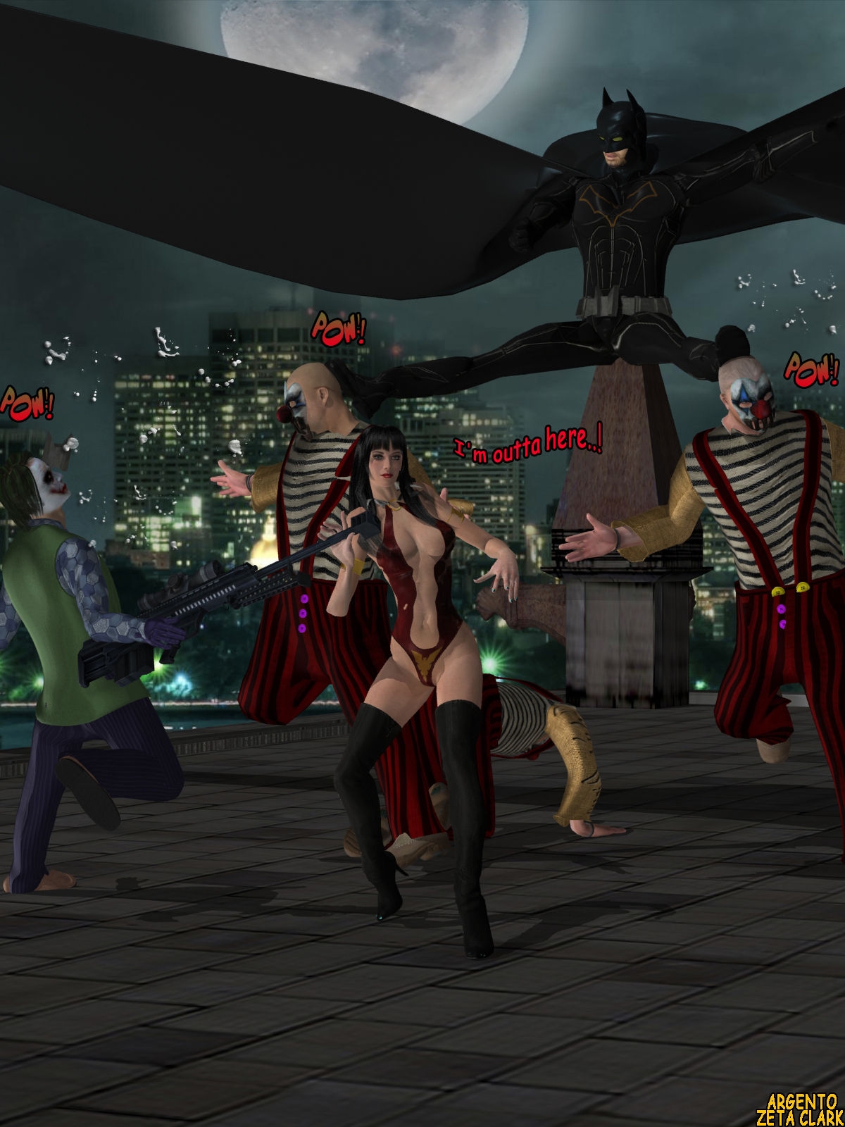 Vampirella Arrives in Gotham City. 13