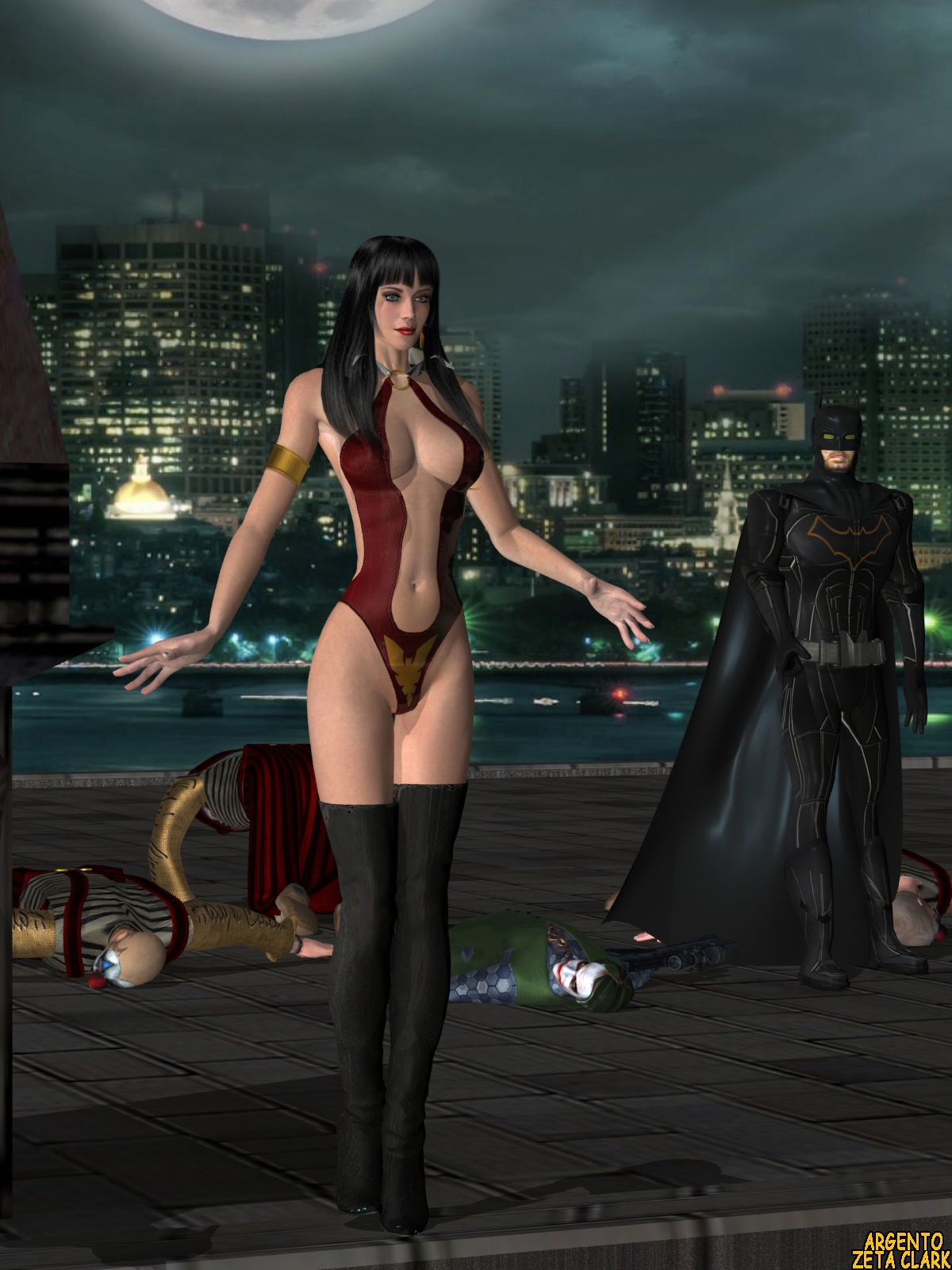 Vampirella Arrives in Gotham City. 14