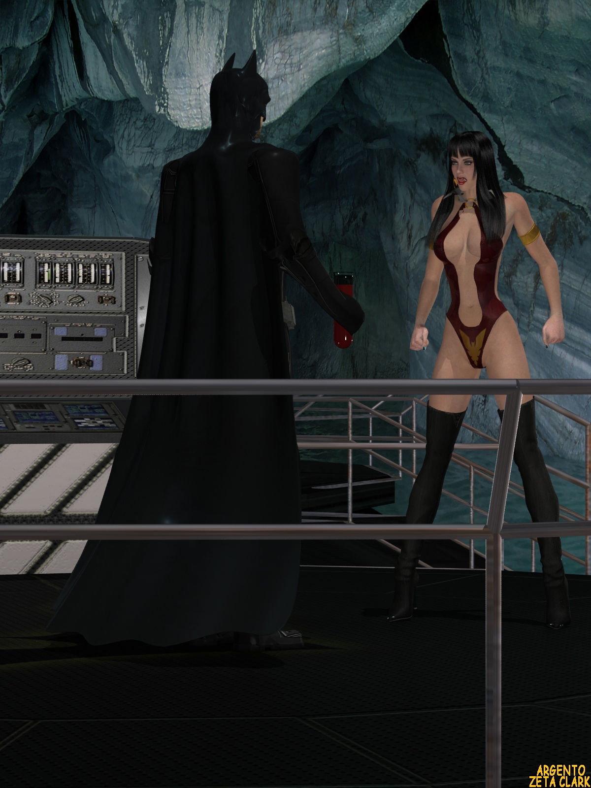 Vampirella Arrives in Gotham City. 34