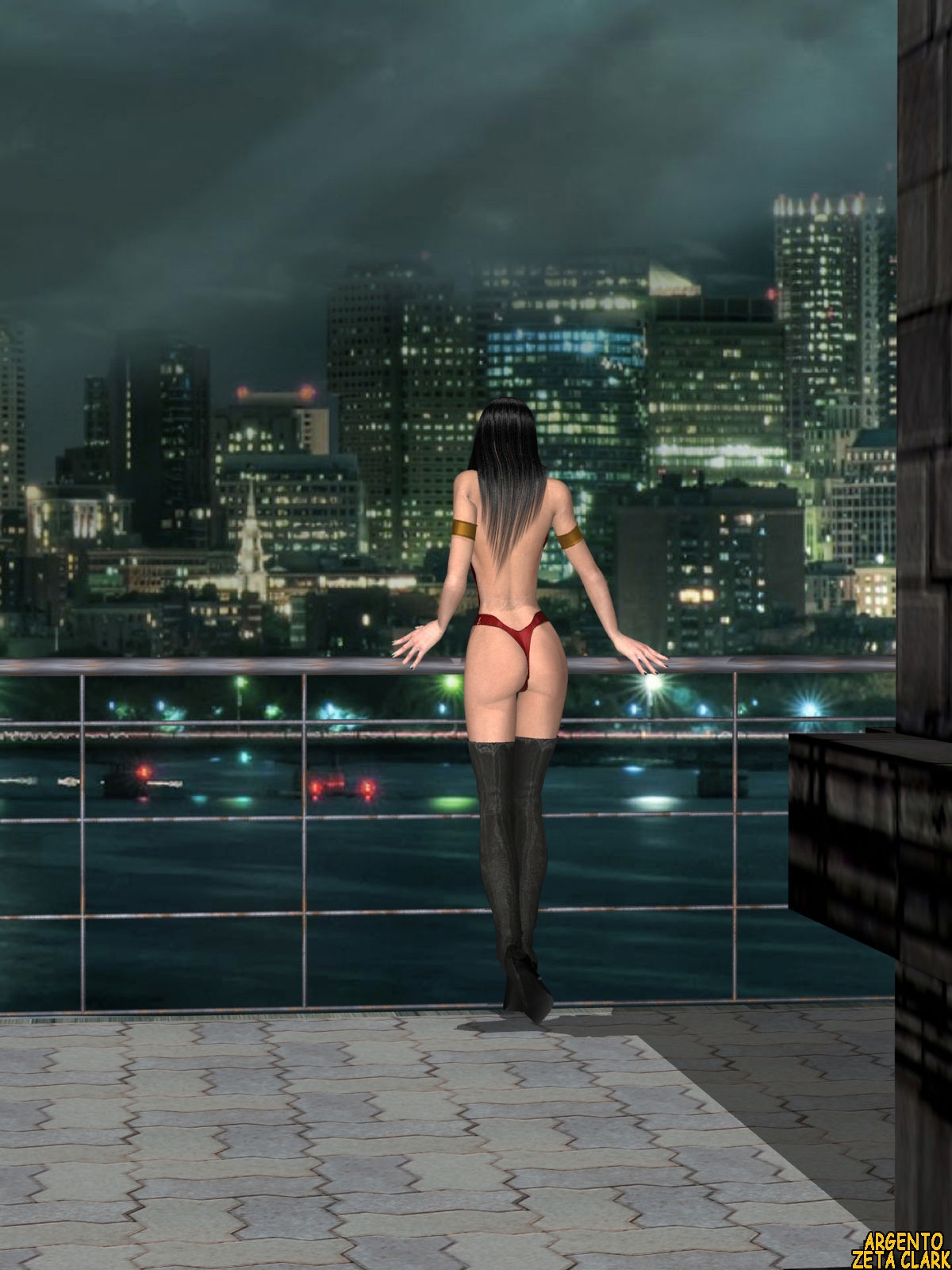 Vampirella Arrives in Gotham City. 36