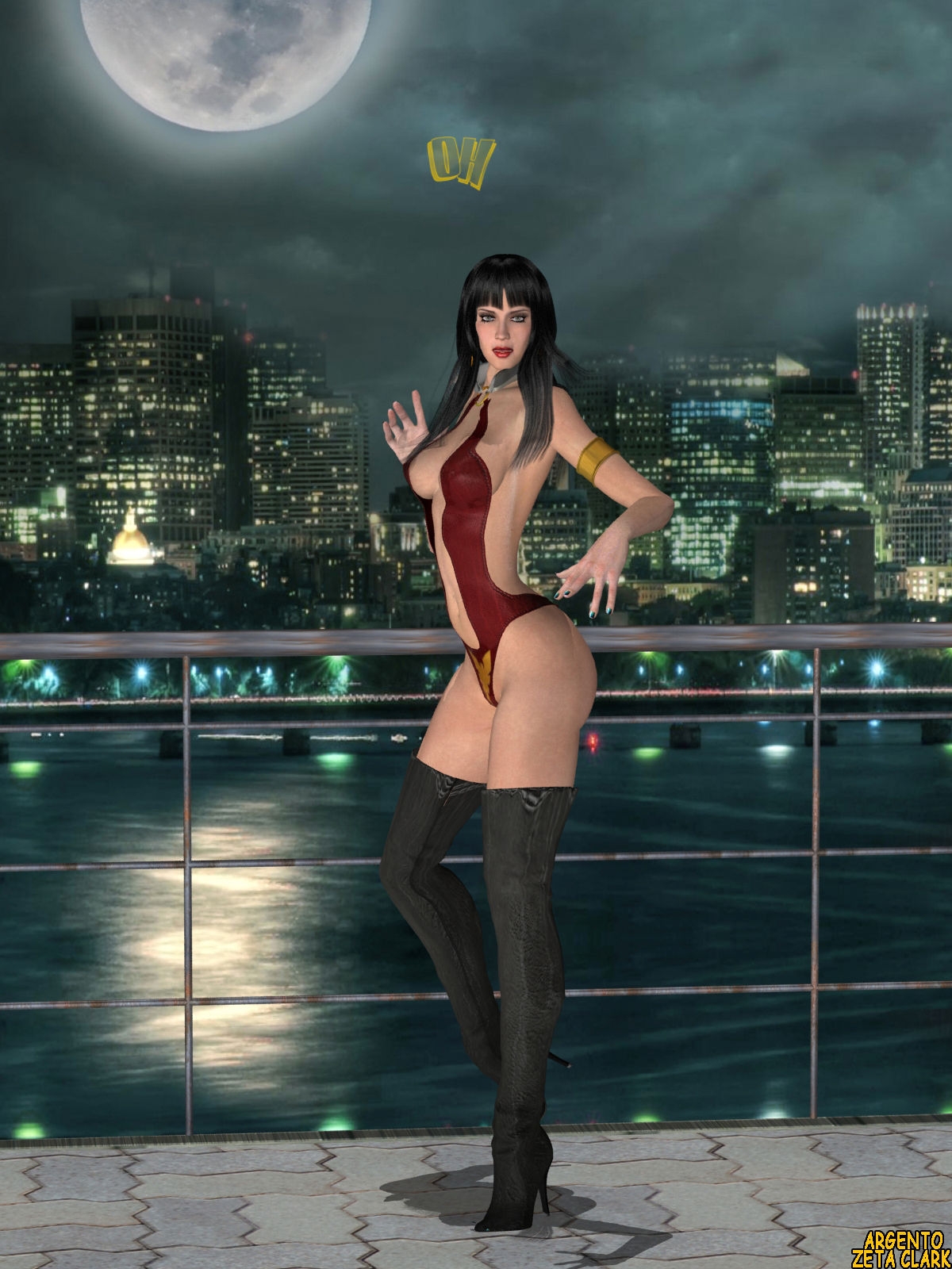 Vampirella Arrives in Gotham City. 37