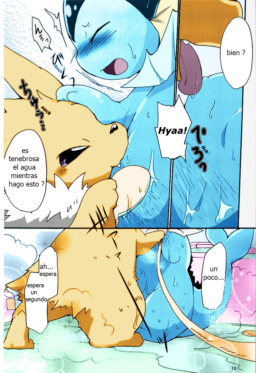 [Azuma Minatu] plan epico para un baño emocionante! (Pokémon) [spanish] [Colorized] 12