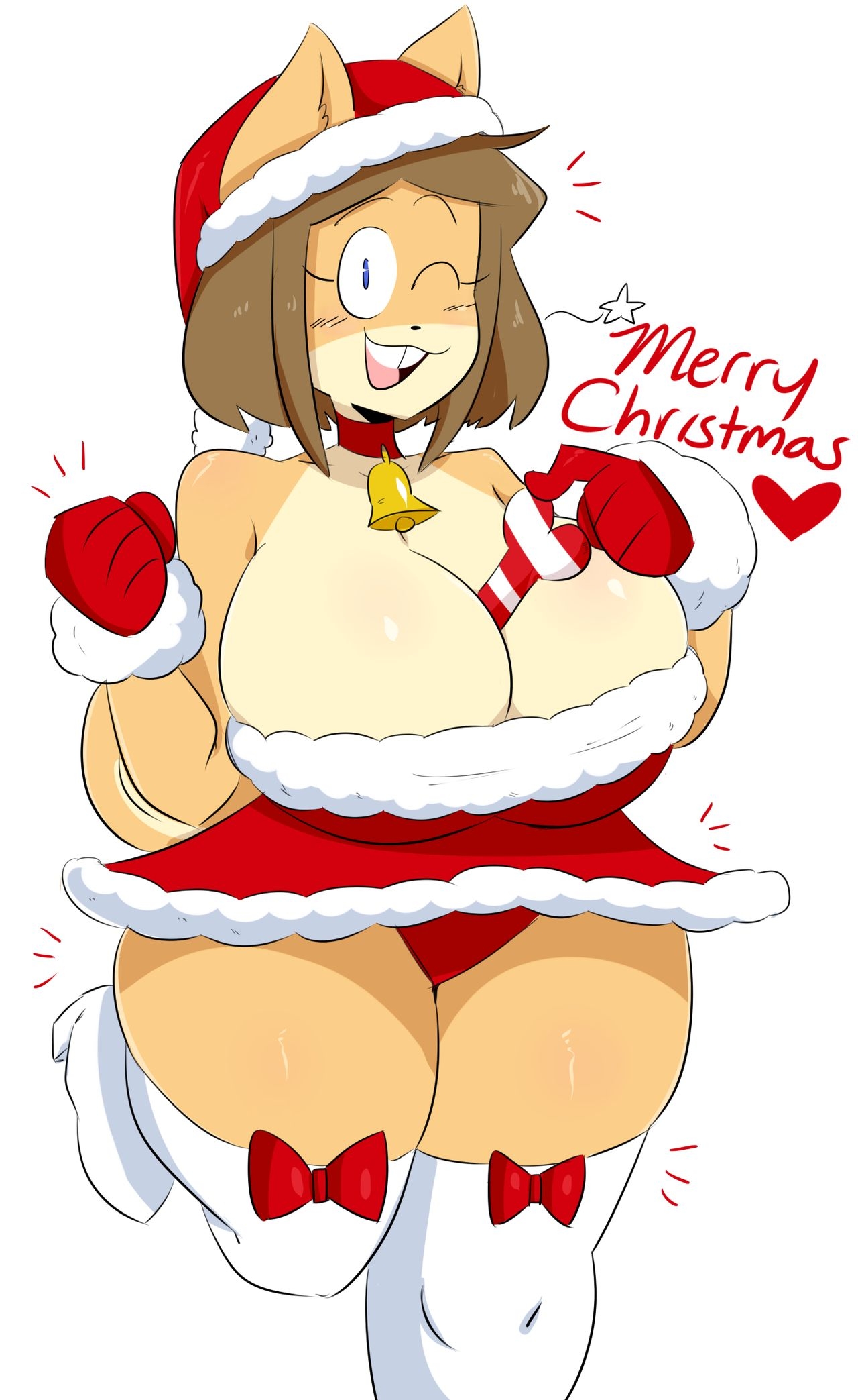 Merry Furry Christmas And A Happy Nude Deer 87