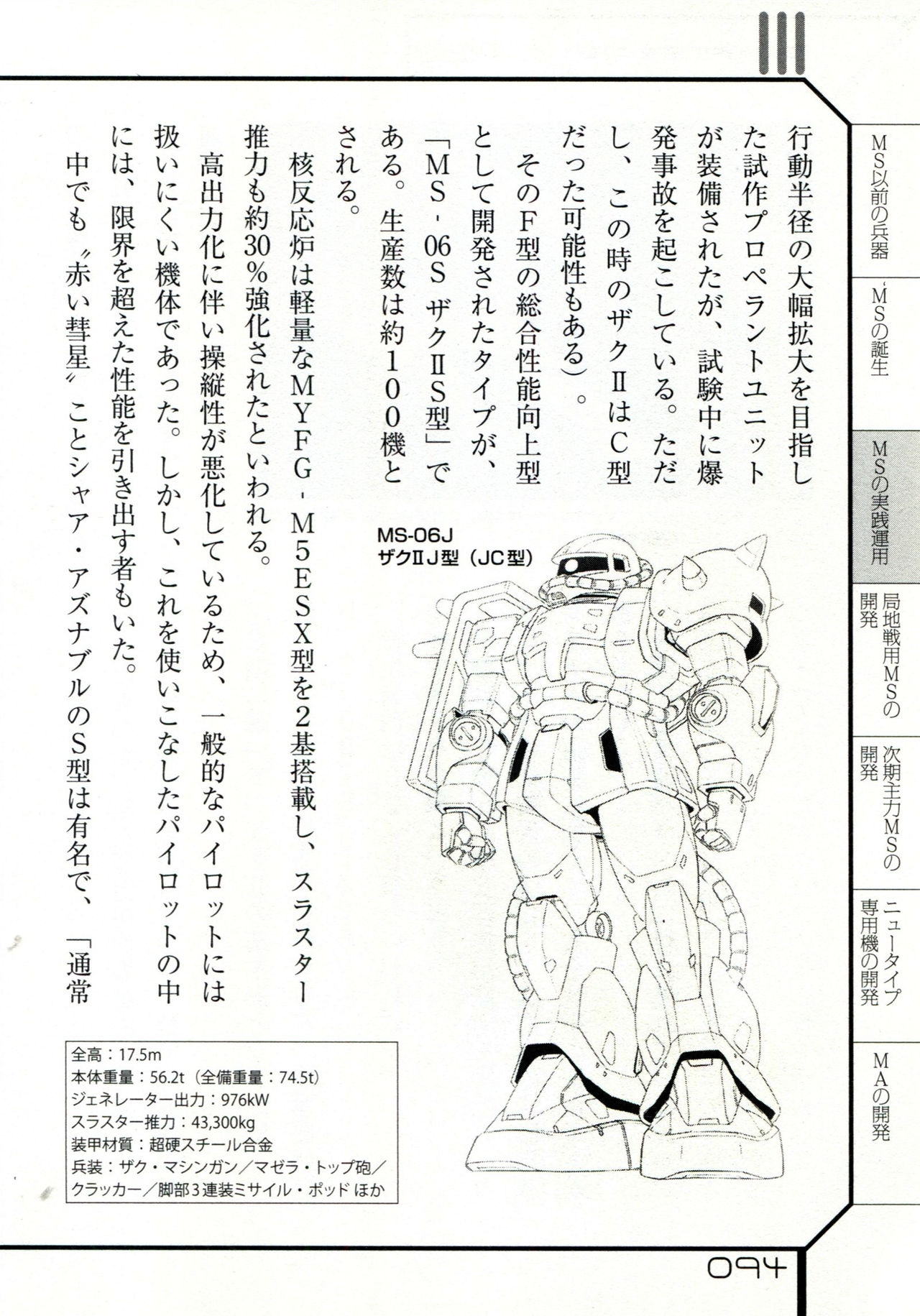 The Secret of Mobile Suit Development U.C.0075-0079 93