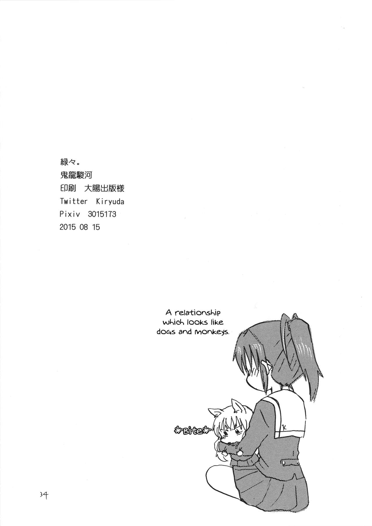 (C88) [Midori Midori. (Kiryuu Suruga)] Nakayoshi Keikaku | NakaYoshi Friendship Project (Hibike! Euphonium) [English] [Seiyuuri] 33