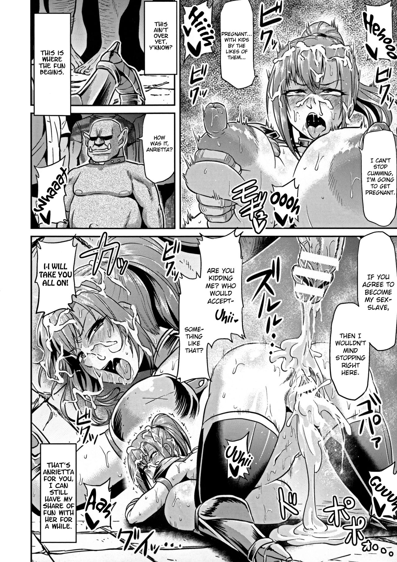 [Ahemaru] Onna Senshi to Goblin | Female Warrior and Goblin (Seigi no Heroine Kangoku File DX Vol. 7) [English] {Hennojin} 11