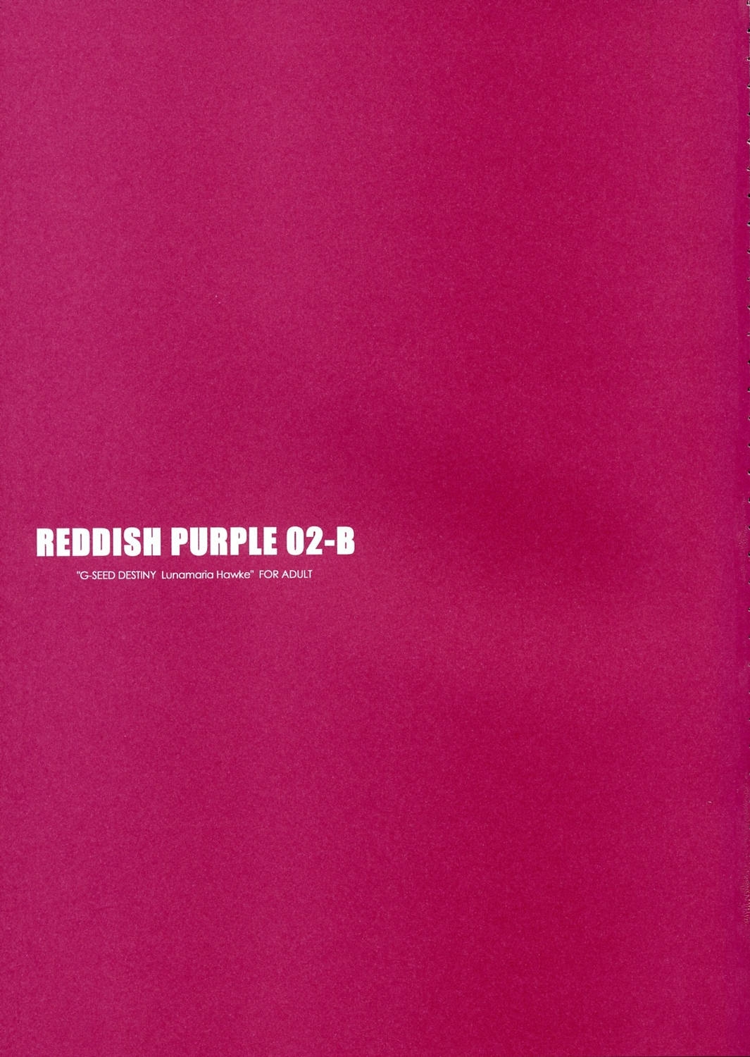 (SC28) [Ponbikiya, Suirankaku (Ibuki Pon)] REDDISH PURPLE-02B (Gundam Seed Destiny) 1