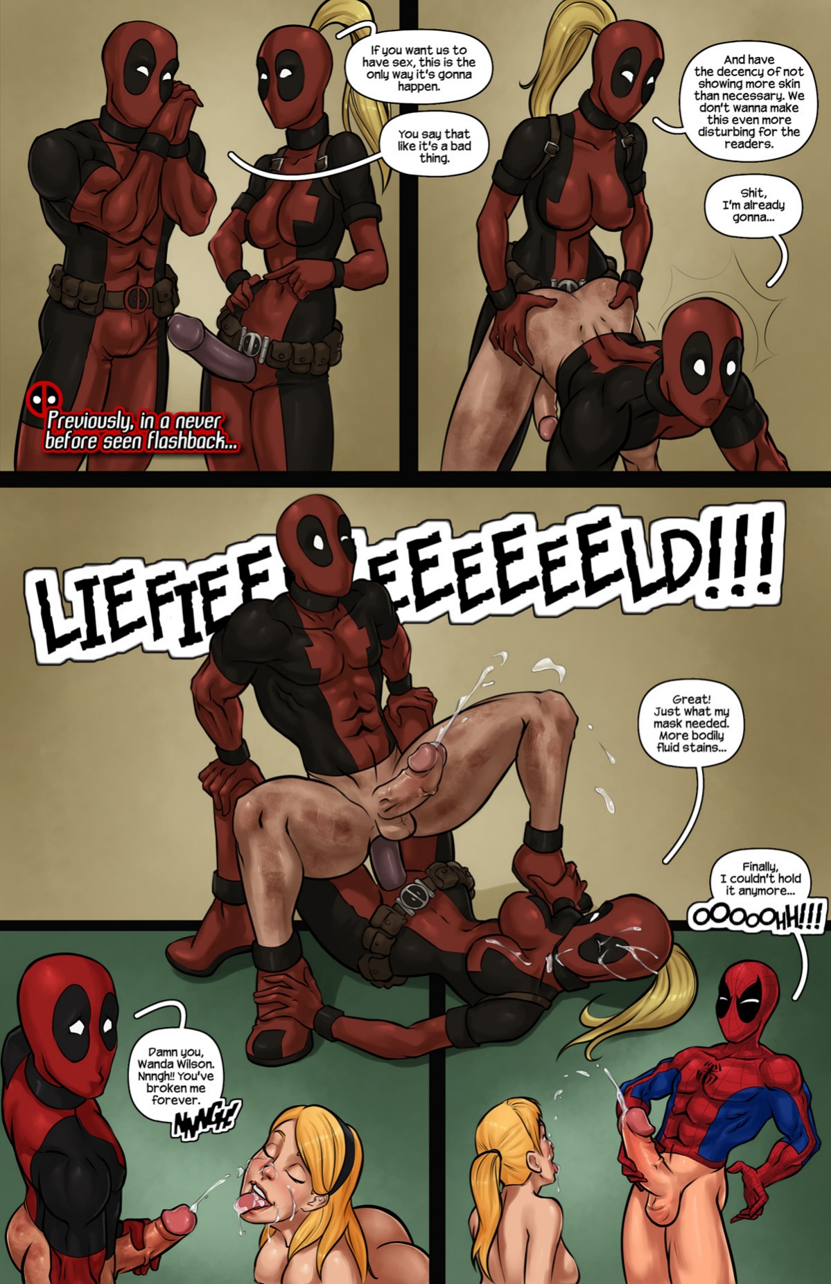 (TracyScops) - Gwen Stacies are the sole property of Deadpool(Sketch Lanza) 8