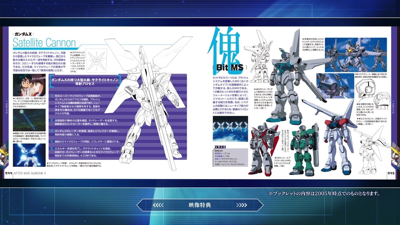 Kidou Shin Seiki Gundam X DVD Memorial Box Bootlet Archives 22