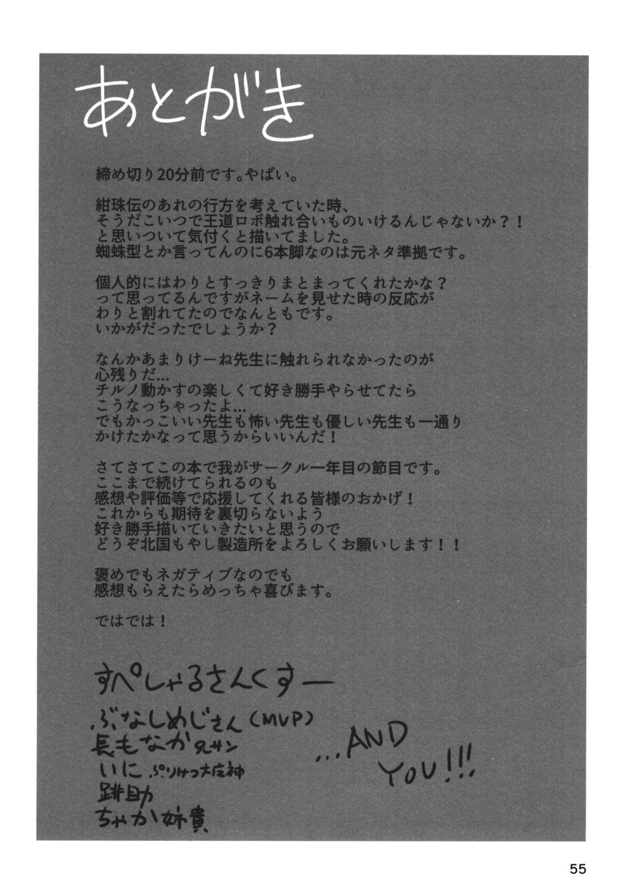 (Reitaisai 13) [Kitaguni Moyashi Seizousho (Moyazou)] Saishuu Heiki to Sensei (Touhou Project) 53