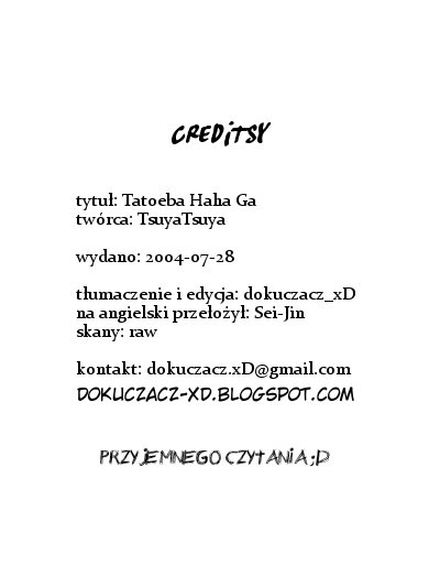[TsuyaTsuya] Tatoeba Haha Ga 1 Ch. 3 [Polish] [D-xD] 20