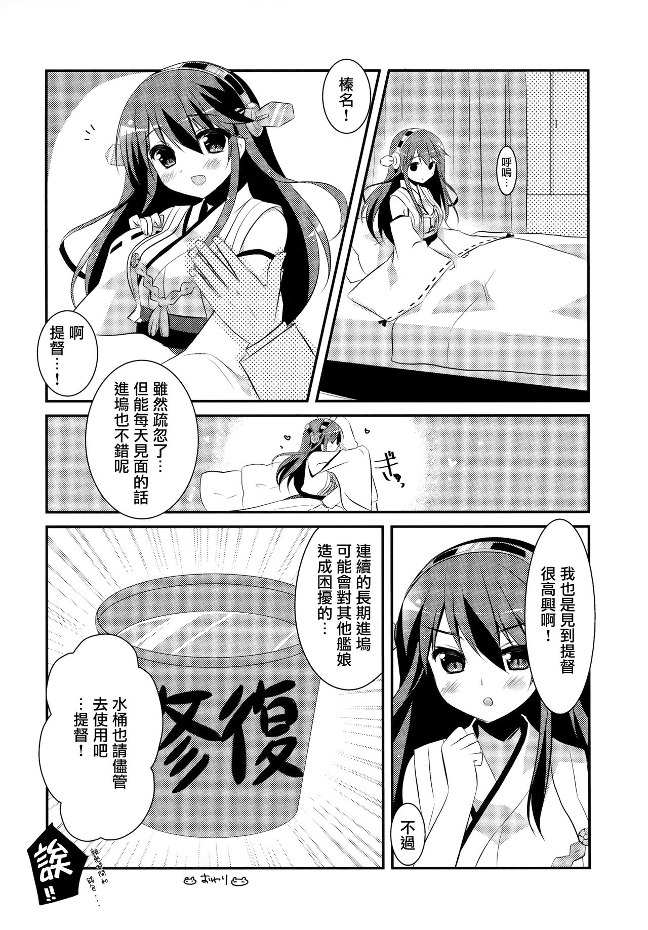 (C85) [Watakubi (Sasai Saji)] Haruna, Mairimasu! (Kantai Collection -KanColle-) [Chinese] [無邪気漢化組] 19