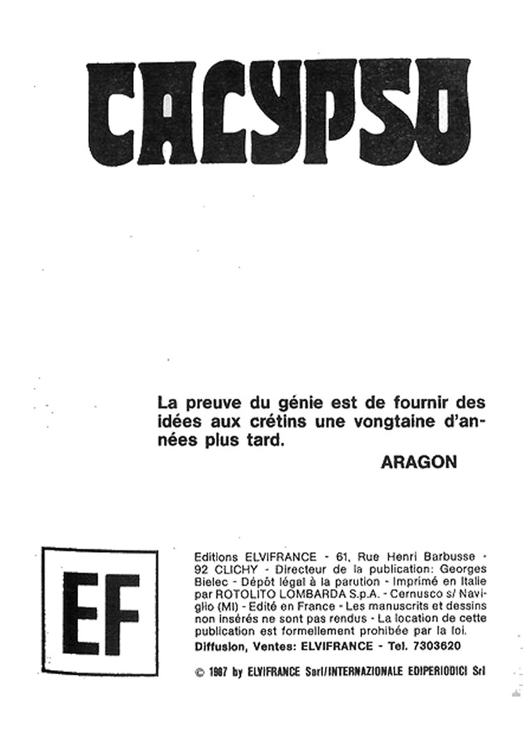 Elvifrance - Joyeuses Story - T09 - Calypso [French] 1