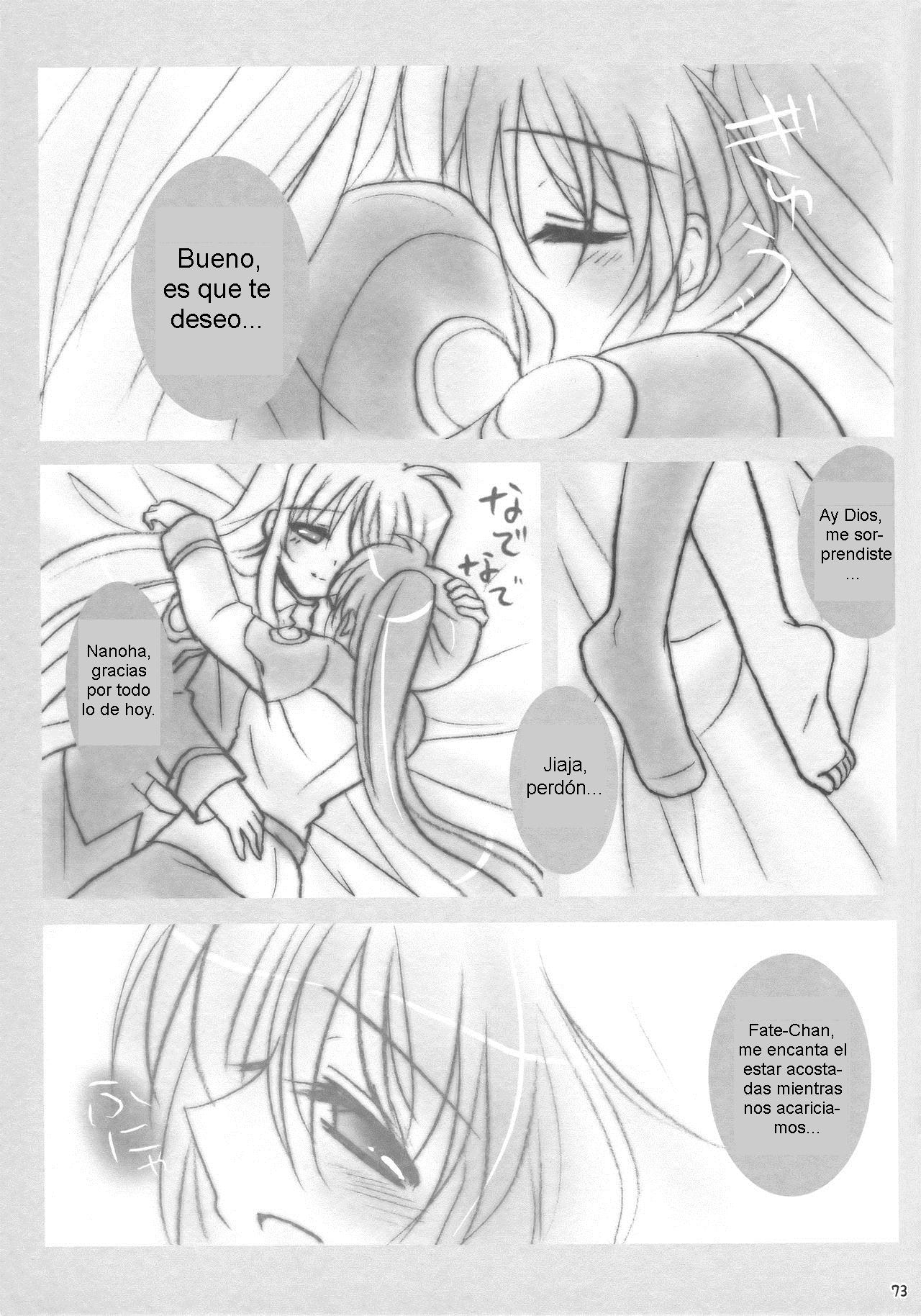 (C92) [Ameiro (Nanashiki)] Hoshi no kakera o atsume tara ~NanoFei Genteibon Sairokushuu + α~ (Mahou Shoujo Lyrical Nanoha) [Spanish] [Biblioteca Yuri HHH] 71