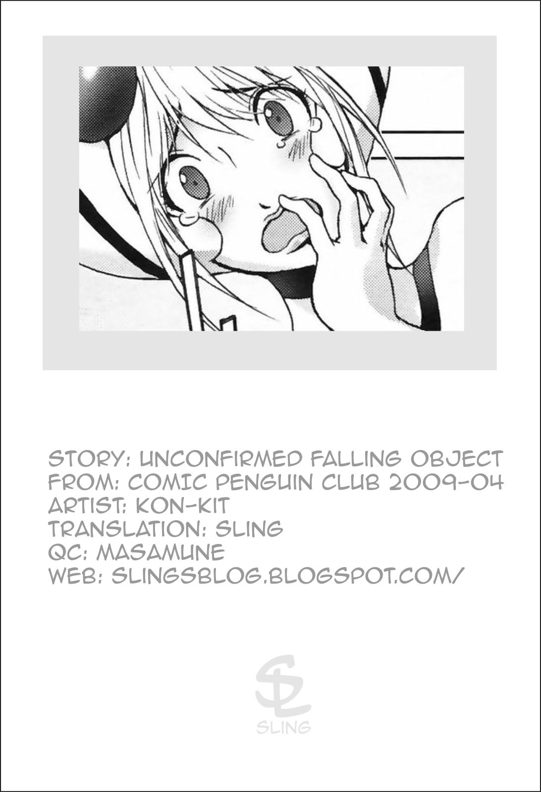 [Kon-Kit] Unconfirmed Falling Object (COMIC Penguin Club 2009-04) [English] [Sling] 20