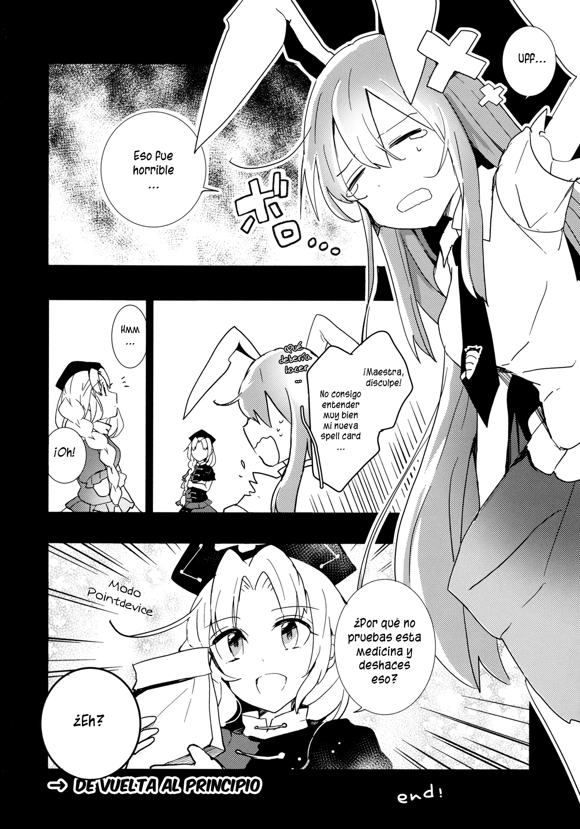 (C88) [Amaz (azmaya, Azuma Seiji)] Fight Ippatsu! Udonge-chan - One Shot Fight! Udonge-chan! (Touhou Project) [Spanish] {Paty Scans} 12