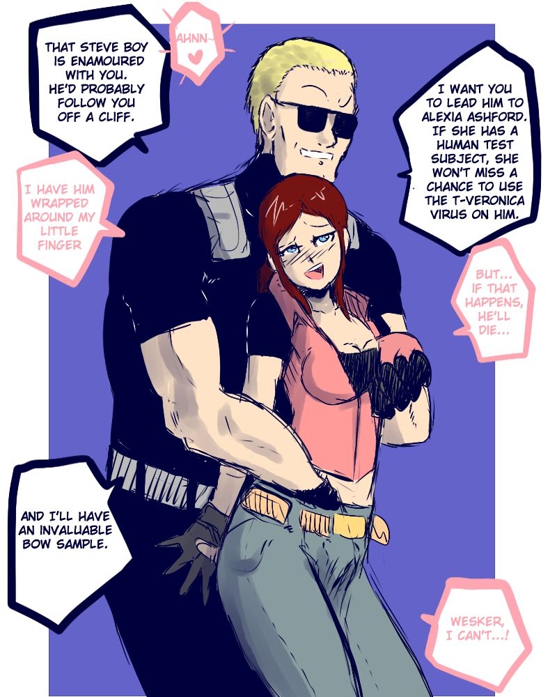 [Shishikasama] Claire & Wesker (Resident Evil) (Sketches) 4