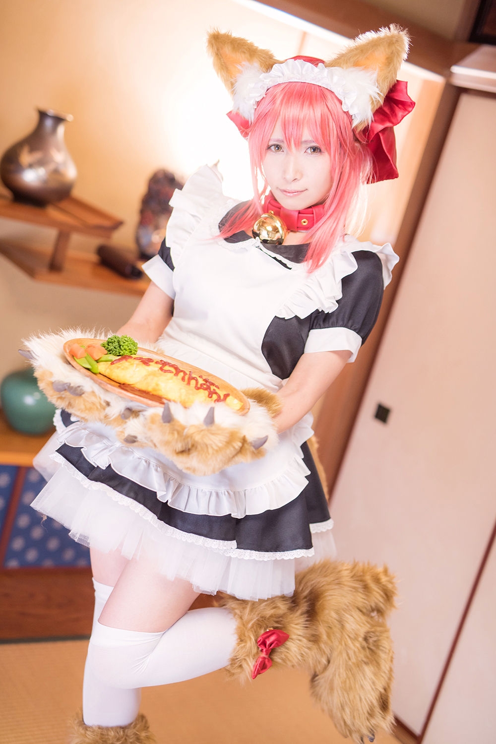 (C91) [girlfriend end (Jill)] Tail, maid, and rice omelette 48