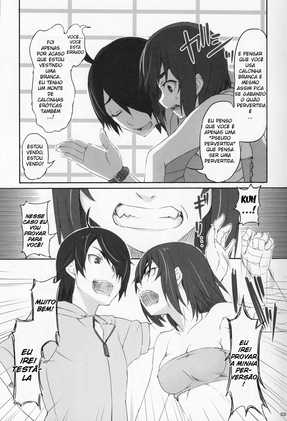 (C86) [Dasaku-ya (Izumi) Kobo (Piro)] Suruga Test (Bakemonogatari) [Portuguese-BR] {NietoHentai} 3