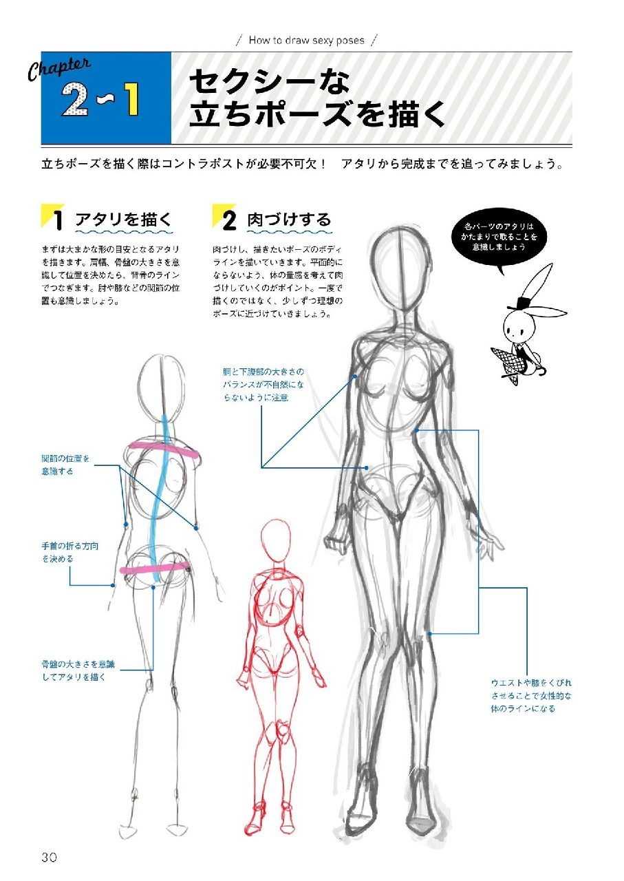 How to Draw Sexy Character Pose - Kyachi Tutorial Book 31