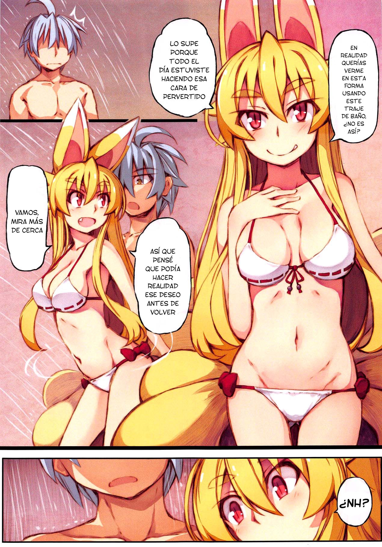 (Mimiket 40) [Kitsune-Goya (saru)] Izuna no Hon Sono Nana Umi ni Iku no Maki | Inuza's Book - Going to The Beach (Shinrabansho Choco) [Spanish]  [Lanerte] 5