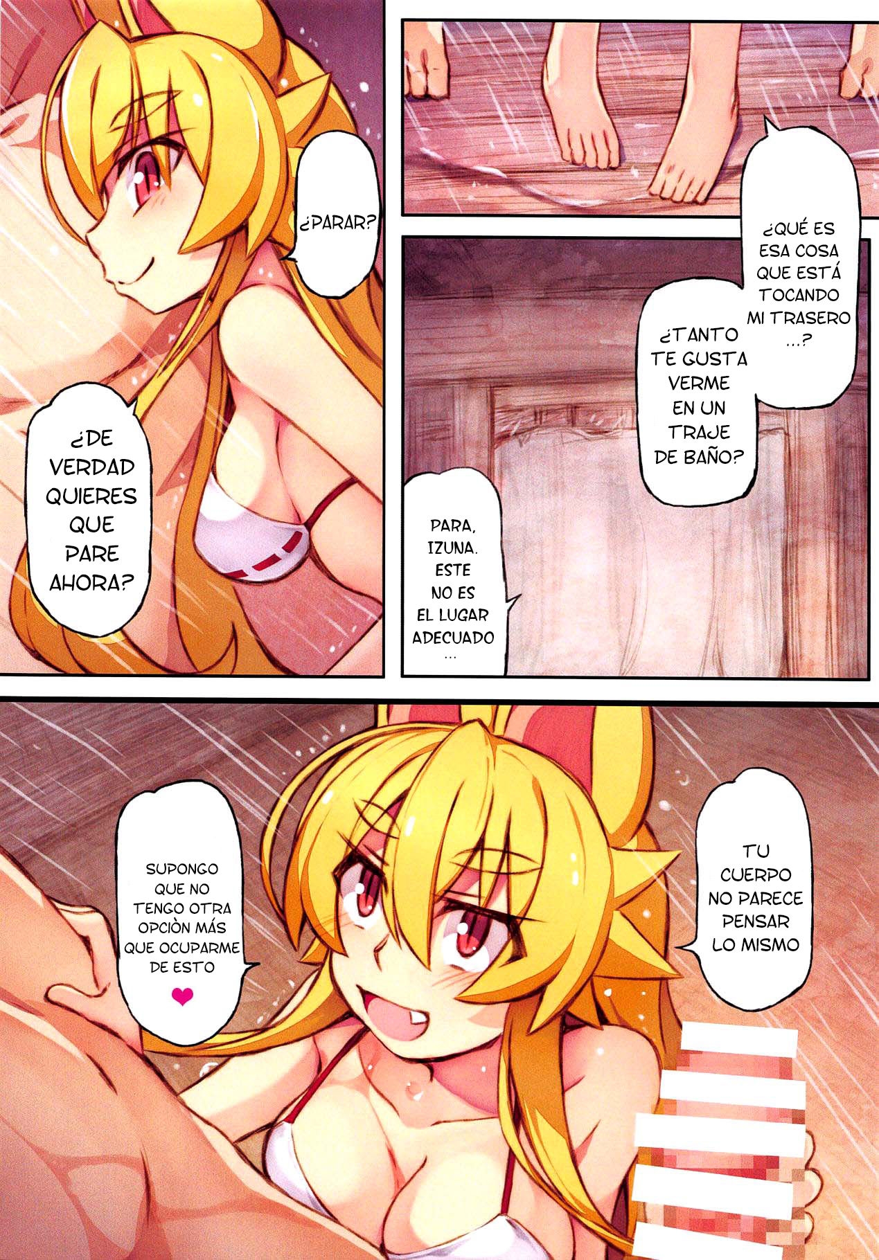 (Mimiket 40) [Kitsune-Goya (saru)] Izuna no Hon Sono Nana Umi ni Iku no Maki | Inuza's Book - Going to The Beach (Shinrabansho Choco) [Spanish]  [Lanerte] 6