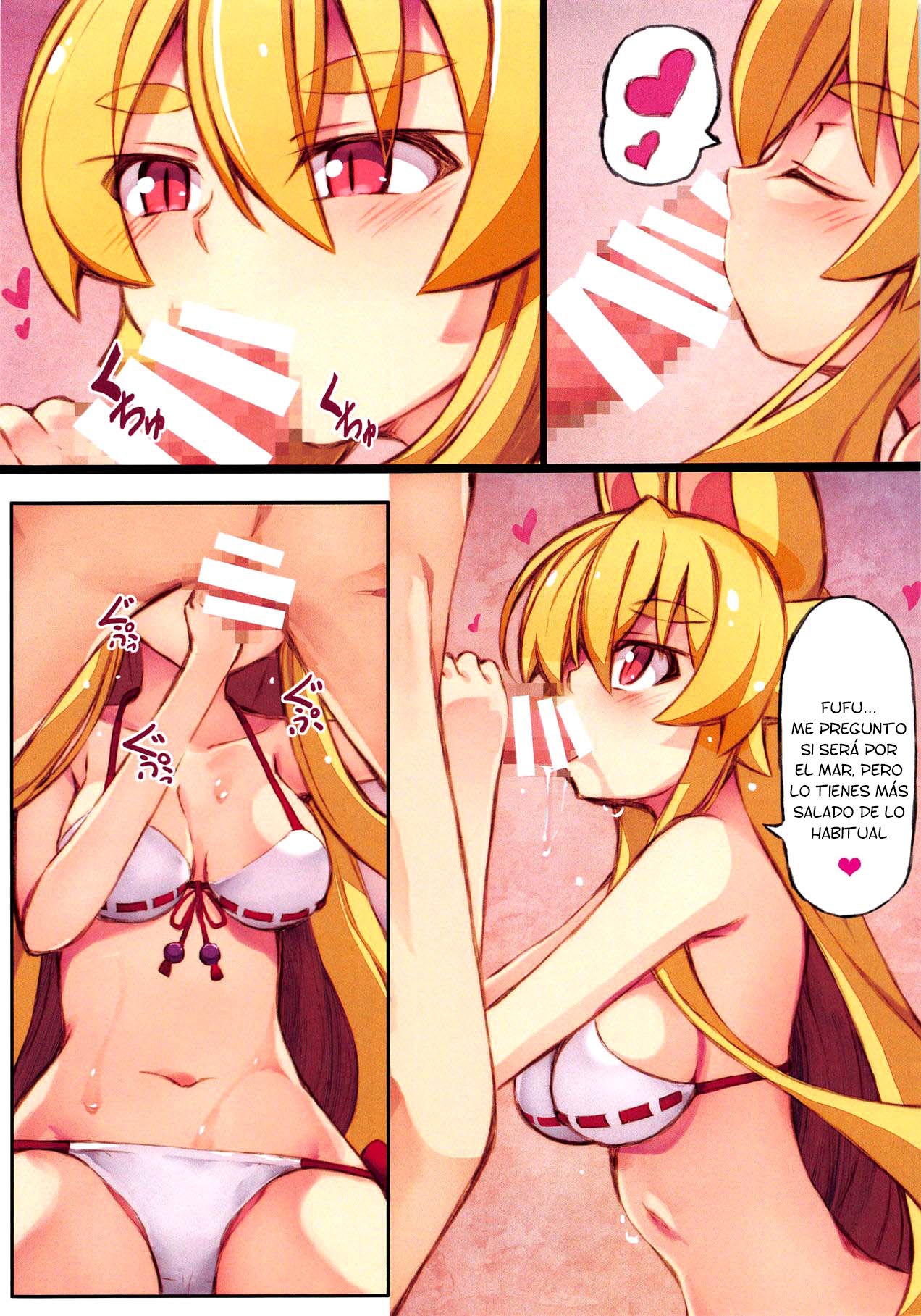 (Mimiket 40) [Kitsune-Goya (saru)] Izuna no Hon Sono Nana Umi ni Iku no Maki | Inuza's Book - Going to The Beach (Shinrabansho Choco) [Spanish]  [Lanerte] 7