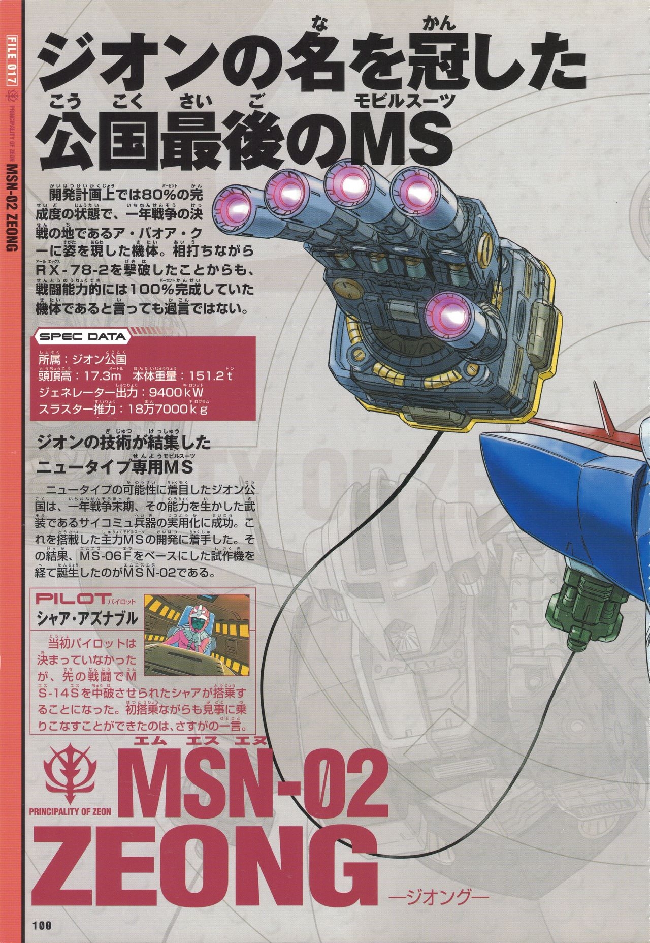 Mobile Suit Gundam - New Cross-Section Book - One Year War Edition 104