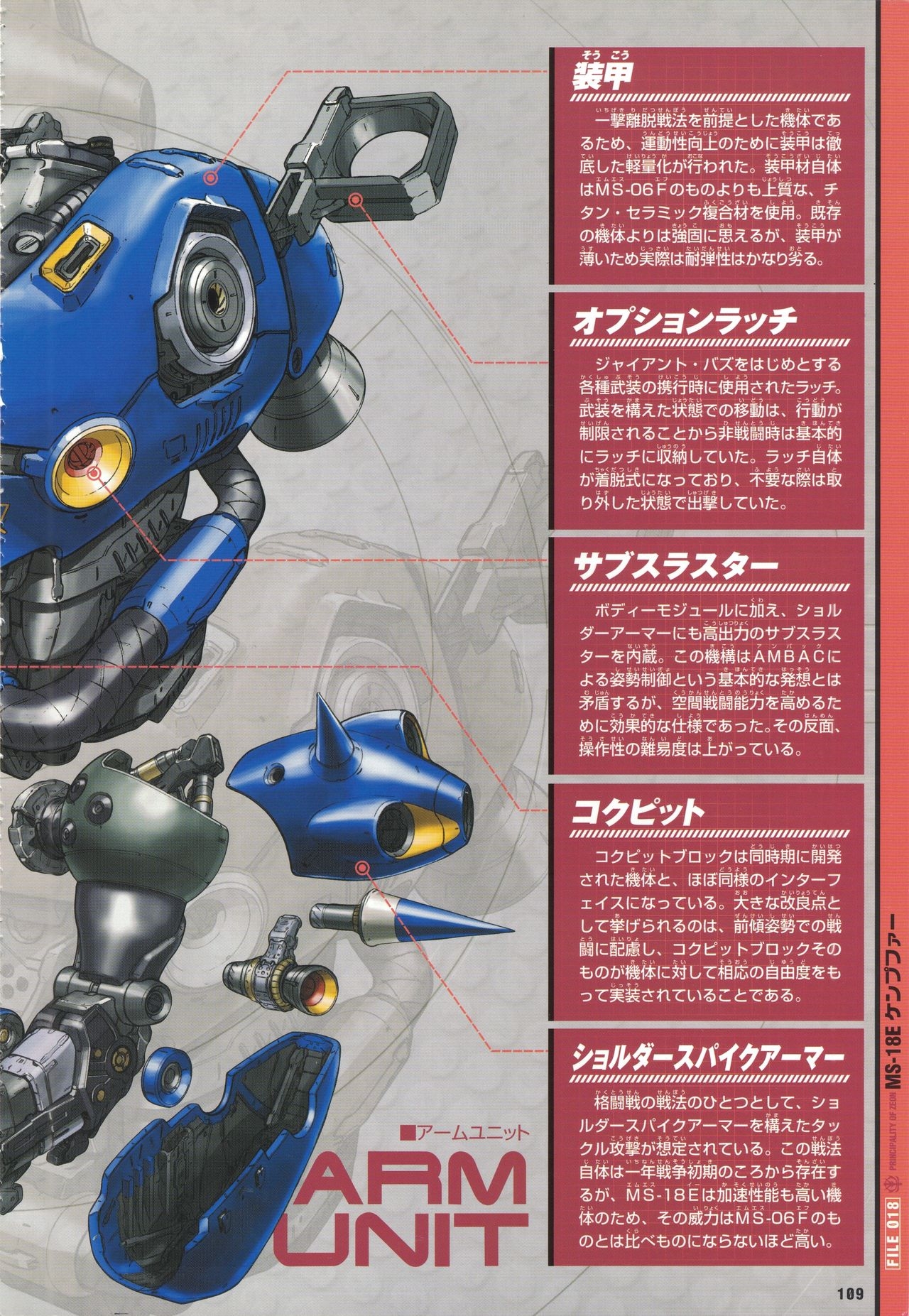 Mobile Suit Gundam - New Cross-Section Book - One Year War Edition 113