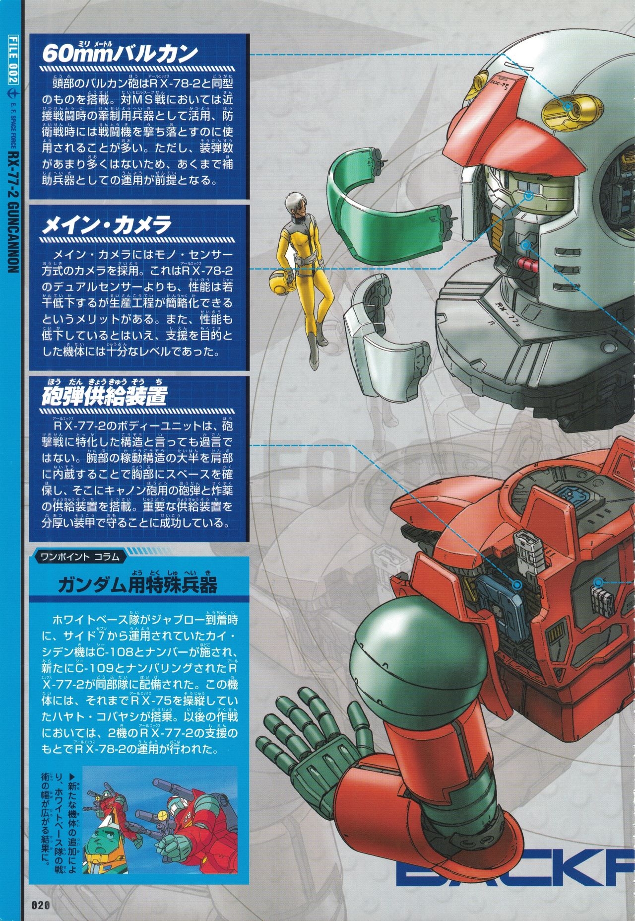 Mobile Suit Gundam - New Cross-Section Book - One Year War Edition 22