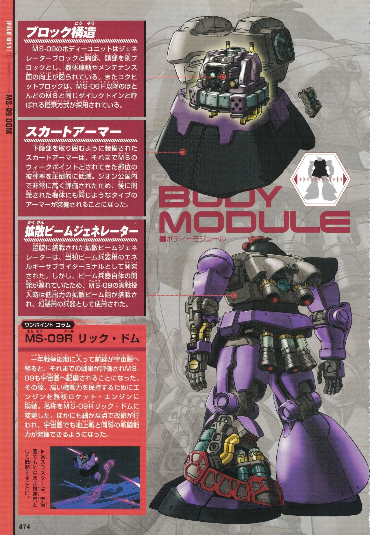 Mobile Suit Gundam - New Cross-Section Book - One Year War Edition 78