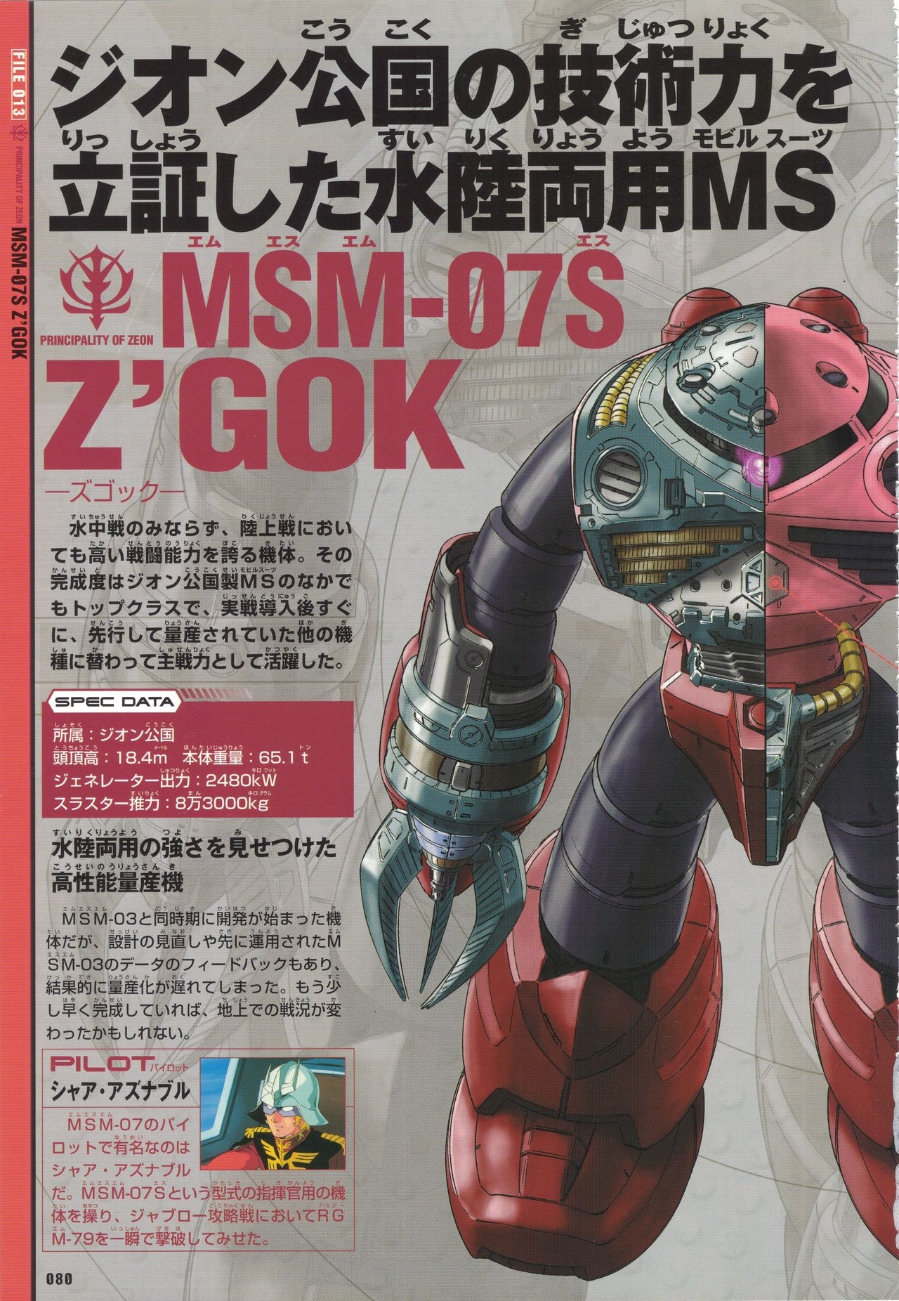 Mobile Suit Gundam - New Cross-Section Book - One Year War Edition 84