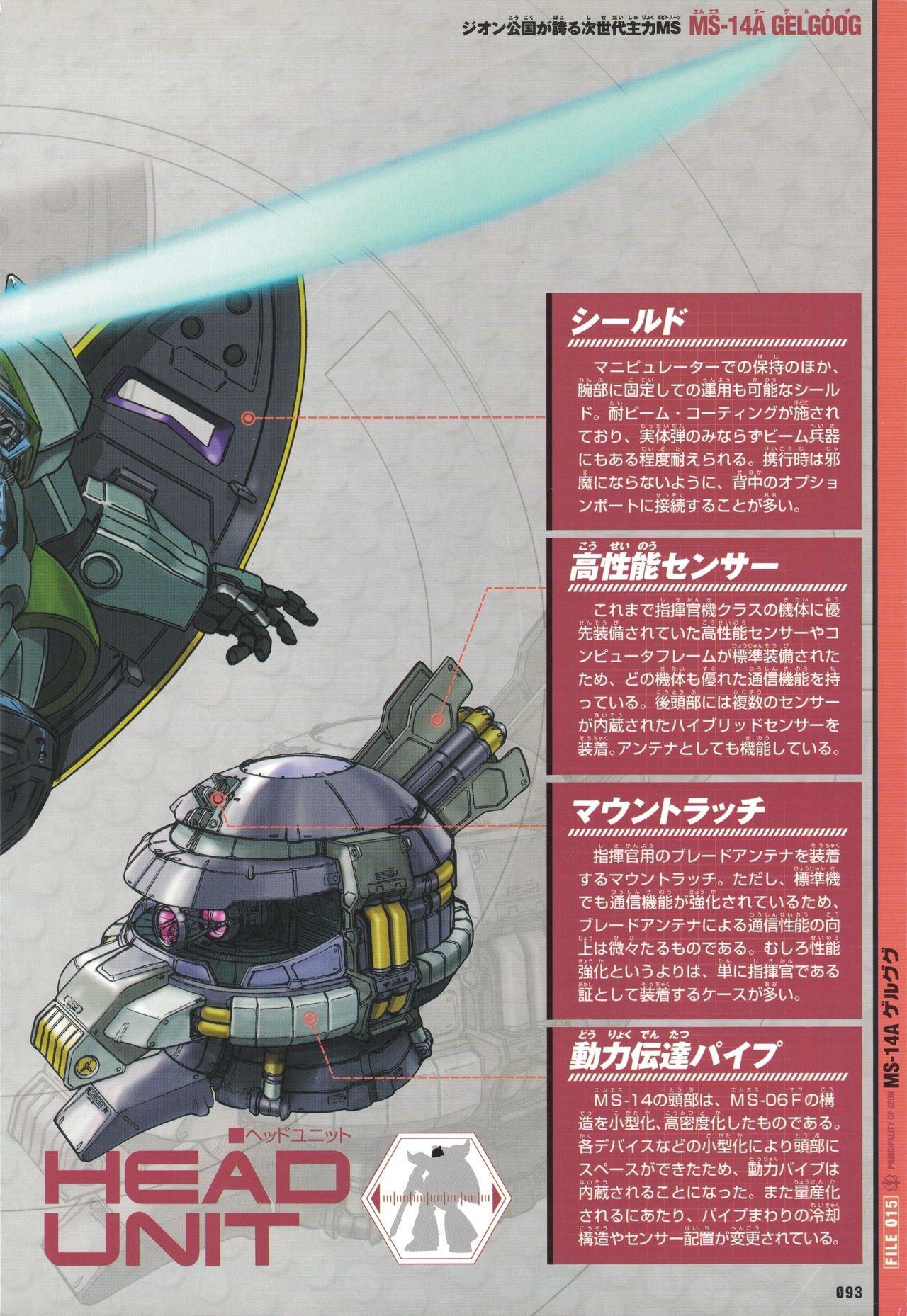 Mobile Suit Gundam - New Cross-Section Book - One Year War Edition 97