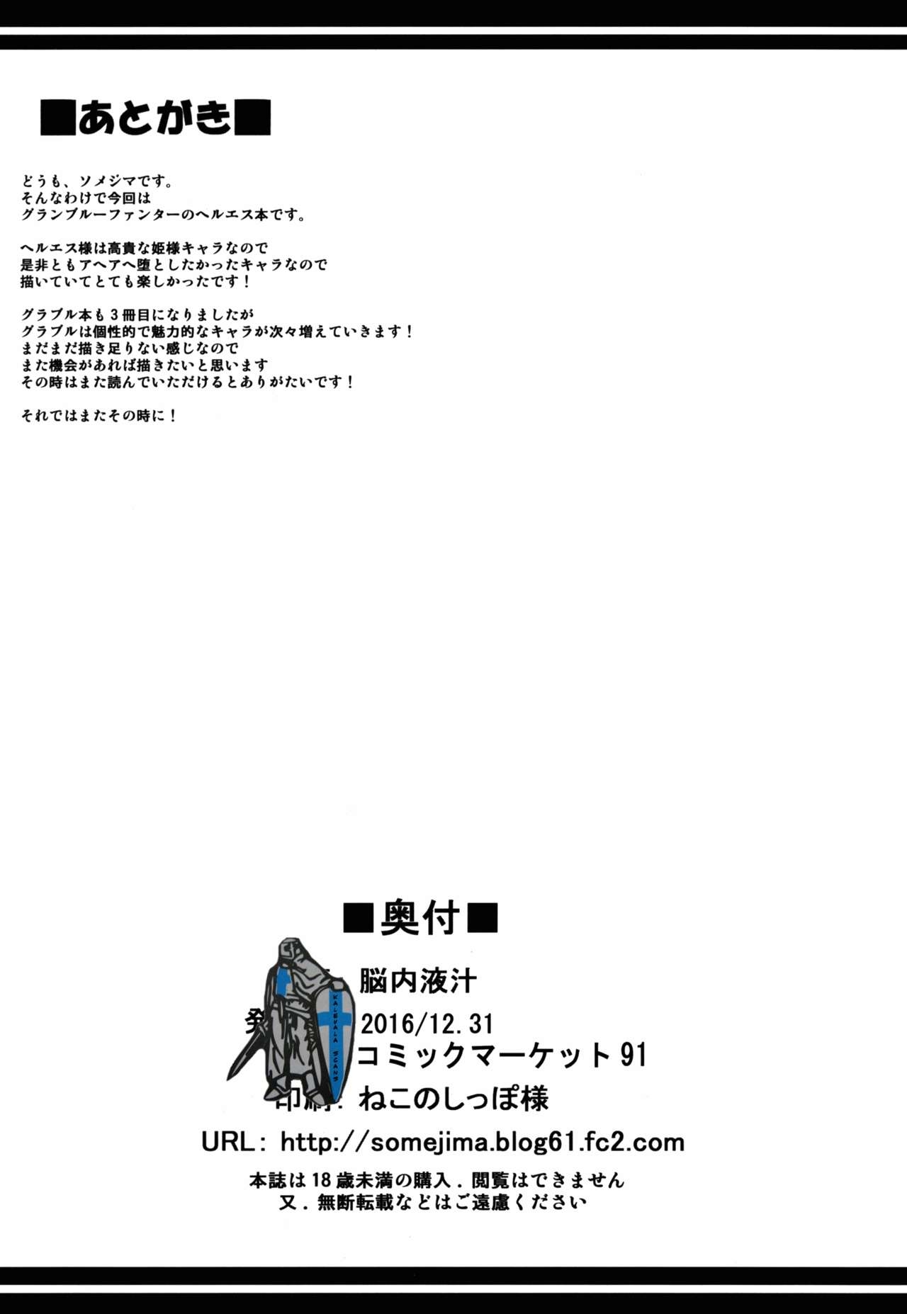 (C91) [Nounai Ekijiru (Somejima)] Royal Slave (Granblue Fantasy) [English] [desudesu] 25