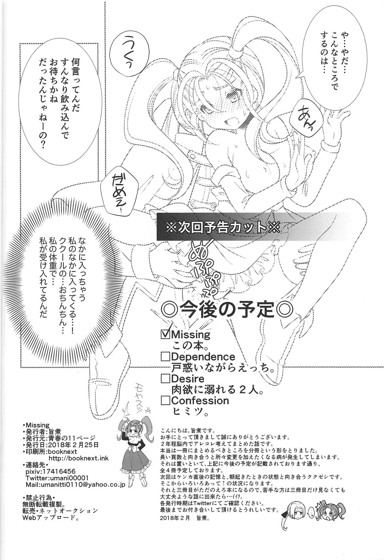 (TWINKLE MIRAGE 8) [Seishun no 11 Page (Umani)] Missing (Dragon Quest VIII) 28