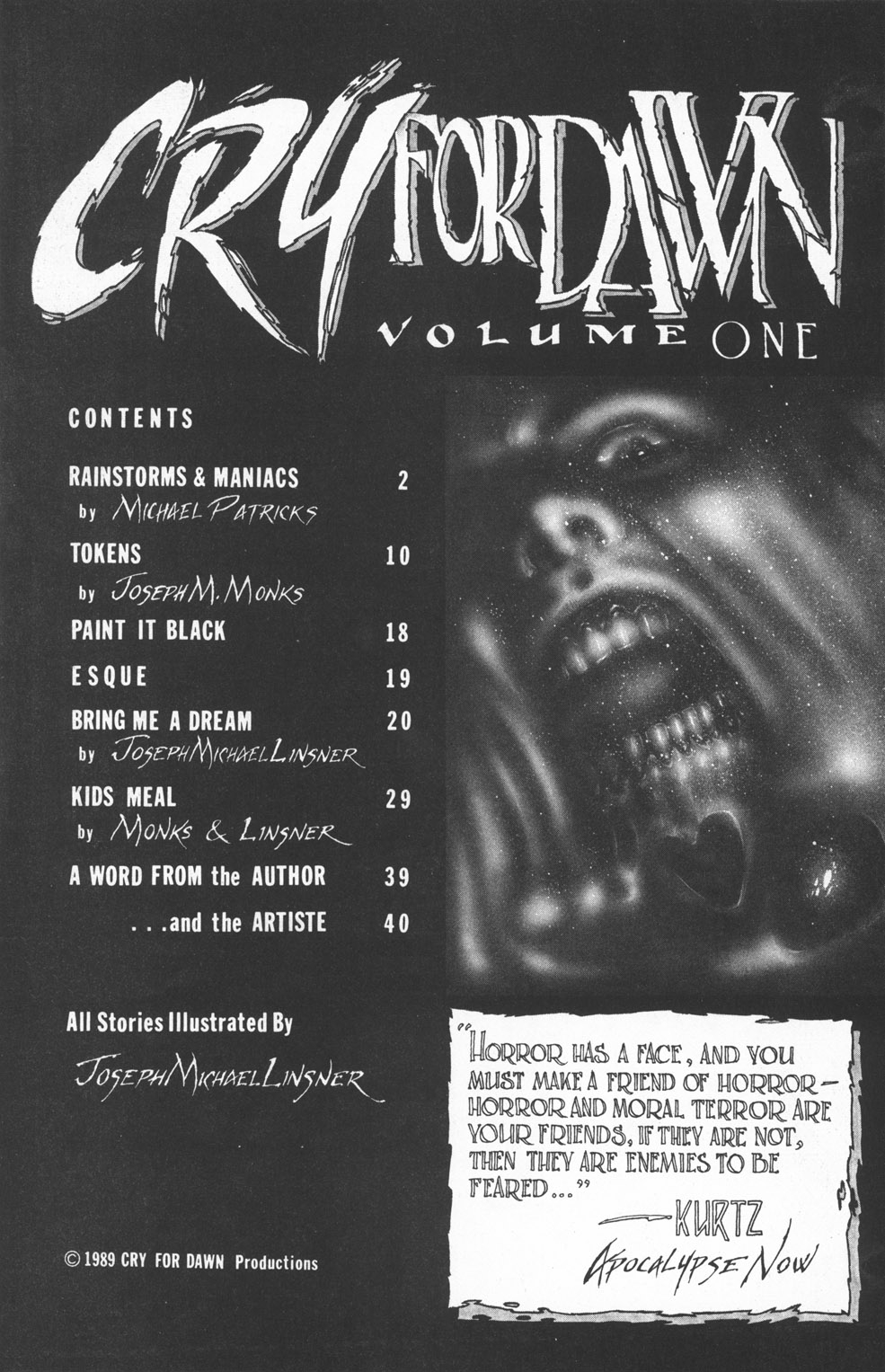 CRY FOR DAWN #1 2