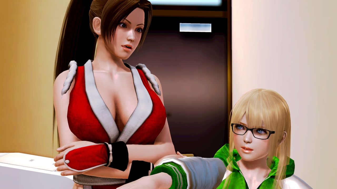 Welcome to DOA! Mai's submission to Marie's dominance! 128